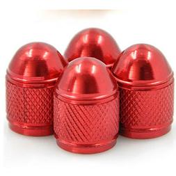 4 bouchon de valve en aluminium auto moto v&eacute;lo jante roue v