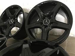 Noir 7,5 + 8,5 X 18 Mercedes Slk Slc R172 R171 W204 C W207