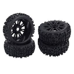 4 Pi&egrave;ces Pneu 1/8 RC Jante de Roue pour Voiture RC