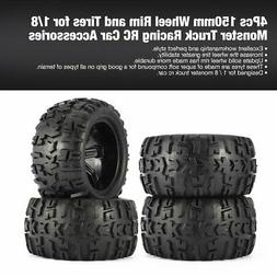 4Pcs 150mm jante et pneus pour 1/8 Monster Truck Racing RC A