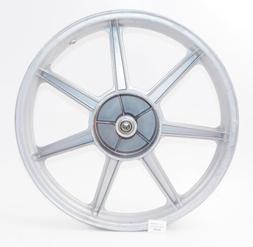 Jante De Roue Arrière 28″ – Schürmann Quando 19-622, 36 Trous, Moyeu 7 Vitesses, Axe Plein, Rayons Aluminium, Argentée