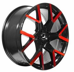 Barracuda Tzunamee Evo Noir Brillant Flashred Jante 8x18 - 1