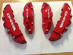 Caches Etriers Freins AMG Rouge Mercedes W203, W204, W205...