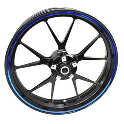Jante Rayures 7mm Chrome Bleu + Outil Protection Lames D&eacute;co