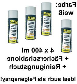 De Protection Kit Blanc Mat 4x 400ml Pulv&eacute;risation+spraymax