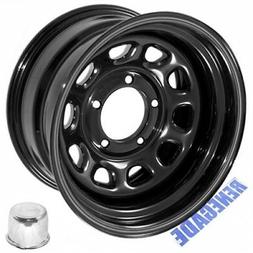 Jeep CJ CJ5 CJ7 CJ8 Jante en Acier Jante Enduit Poudre Noire