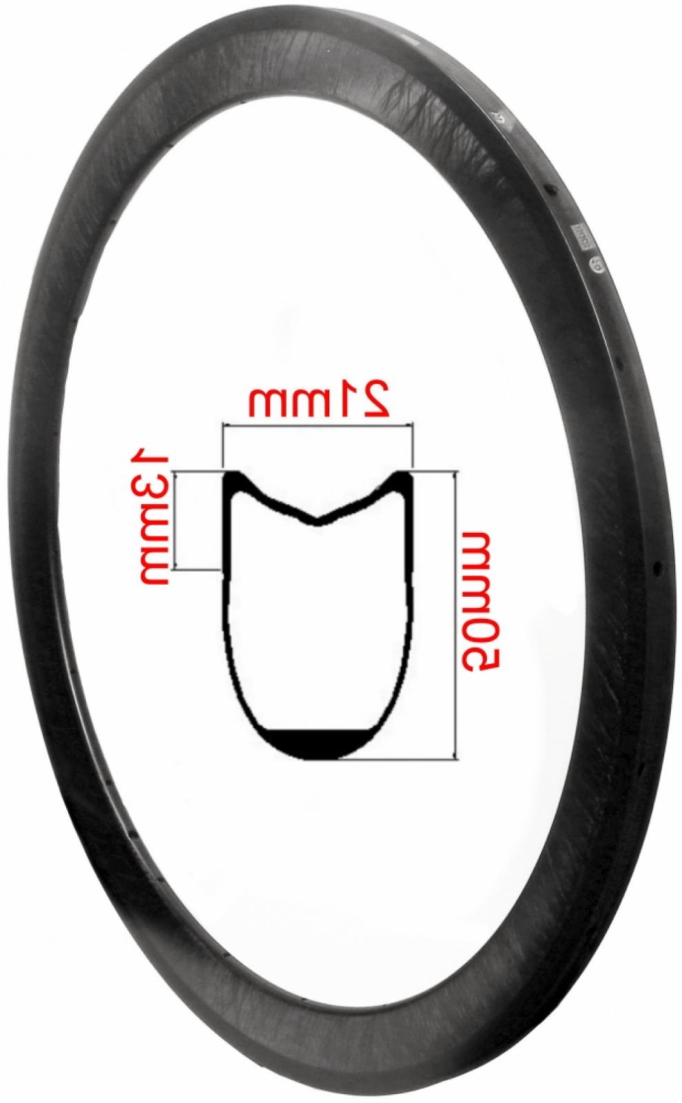 jante carbon ud glossy 700c 50mm a