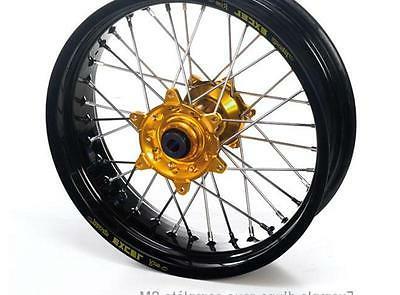 jante pour roue arriere noire moyeu or