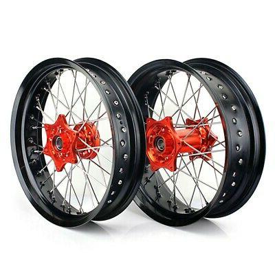 jantes roues supermotard set pour ktm exc