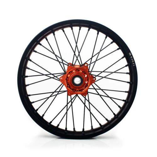 mx roue jante moyeu orange arriere pr