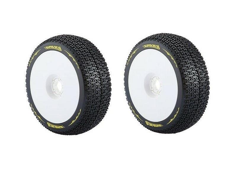 rc 2 roues jantes blanches et pneus
