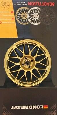 Set 4 Roues 9 Evo Fondmetal 17 " Pour 500 Abarth- Or