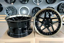 Neuf 18 inch 5x120 HAXER HX 030 Noir Avec Bronz Bague Roues 