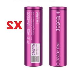 PACK X 2 ACCUS EFEST Milka 18650 IMR 3500 mAh / 20 A avec &eacute;