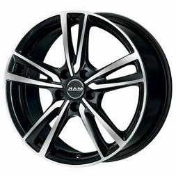 En Alliage Mak Ic&ocirc;ne 7x17 4x108 Et15 C.b.65.1 Black Mirror