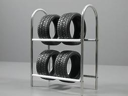Simuler RC Jouet Pneu Jante Rack Support Pour 1/10 Tamiya Hp